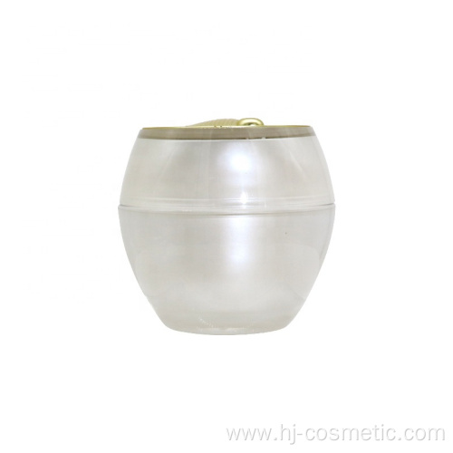 Wholesale high quality leaf shape acrylic cosmetic jars with good price